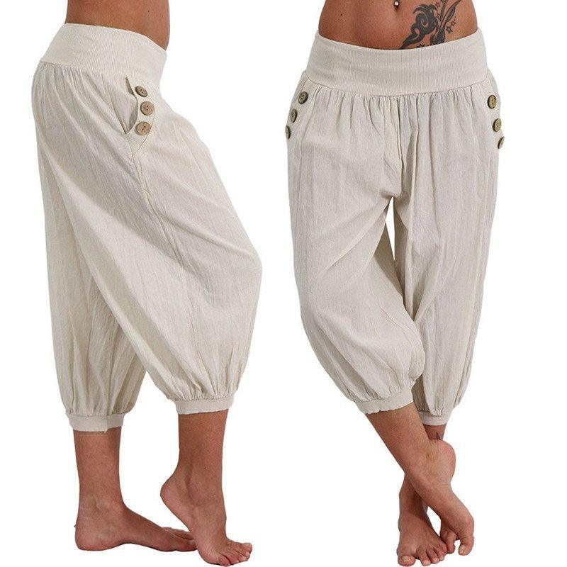 Viona | elegante broek met knopen