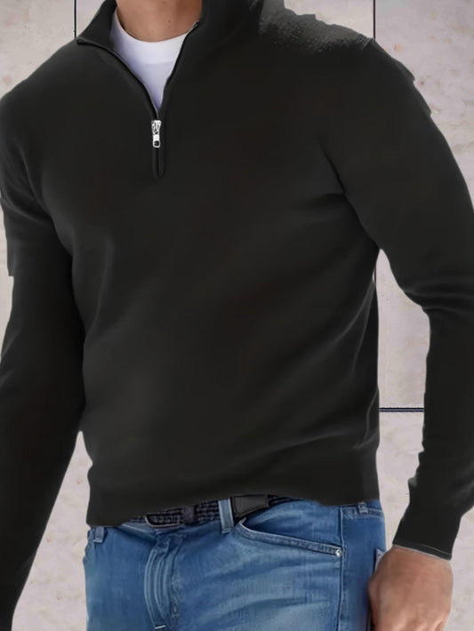 Hayden - Winter trui met zipper en kraag comfortabel sweater in meerdere kleuren