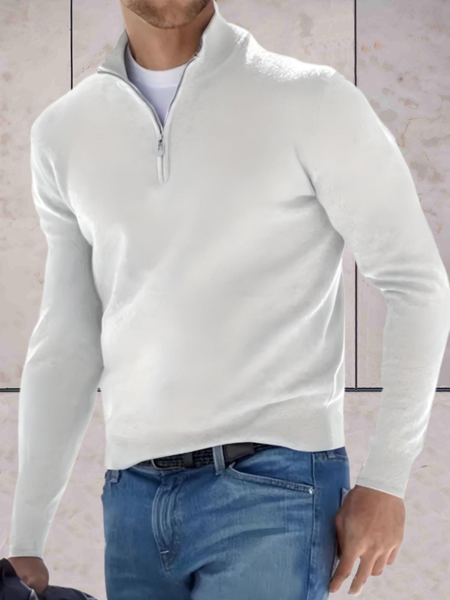 Hayden - Winter trui met zipper en kraag comfortabel sweater in meerdere kleuren