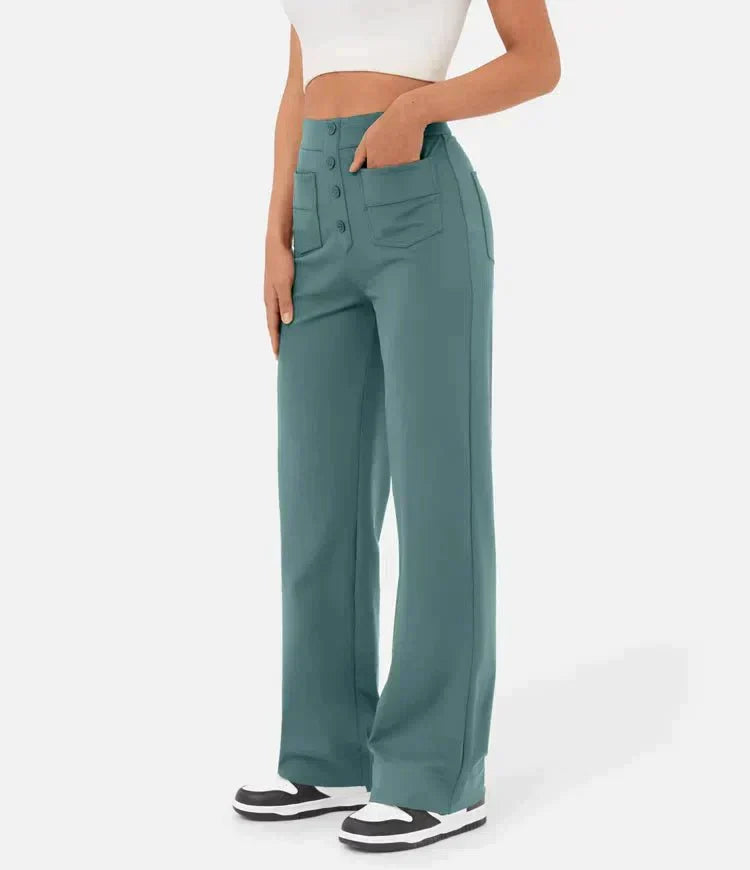 High-waisted broek voor dames | Elastich