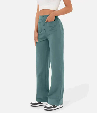 ModeParisienne® Savannah - Elastische Broek met Hoge Taille