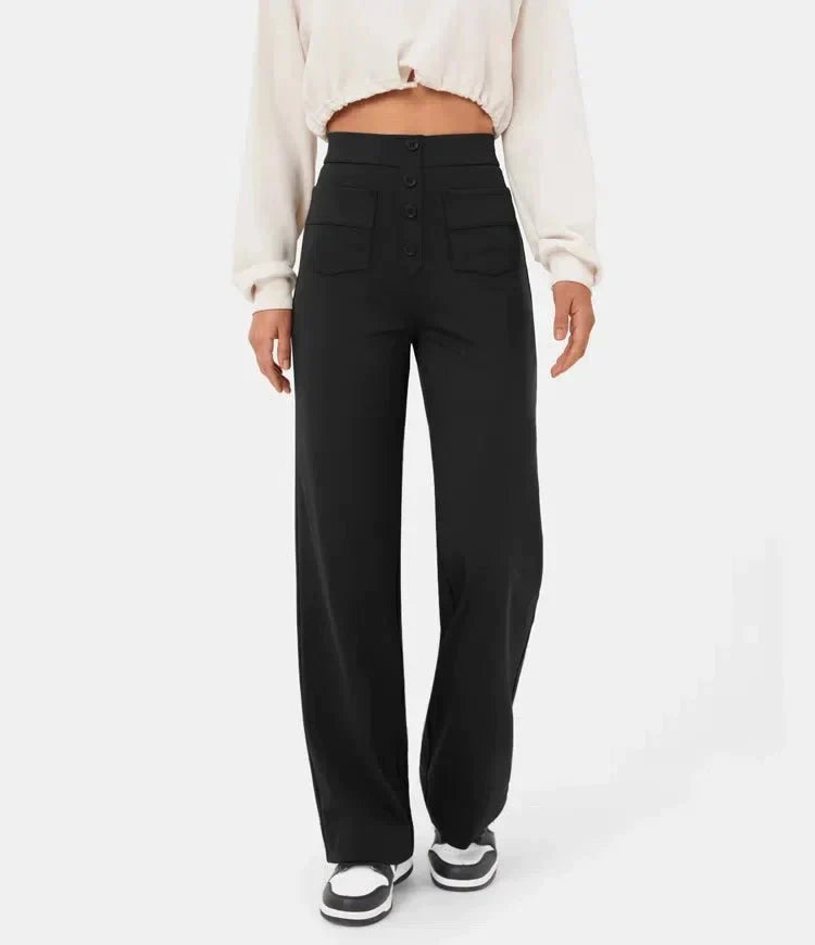 High-waisted broek voor dames | Elastich