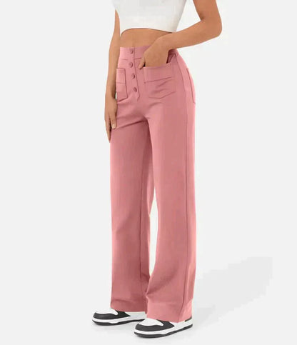 ModeParisienne® Savannah - Elastische Broek met Hoge Taille