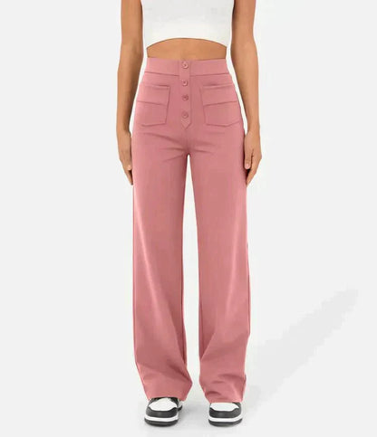 ModeParisienne® Savannah - Elastische Broek met Hoge Taille