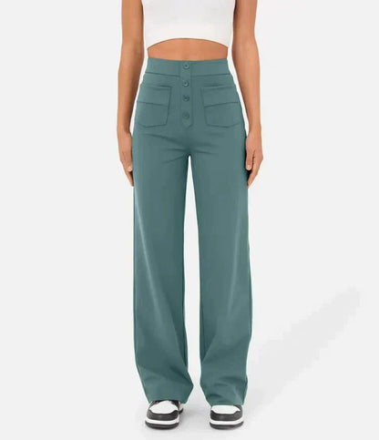 High-waisted broek voor dames | Elastich