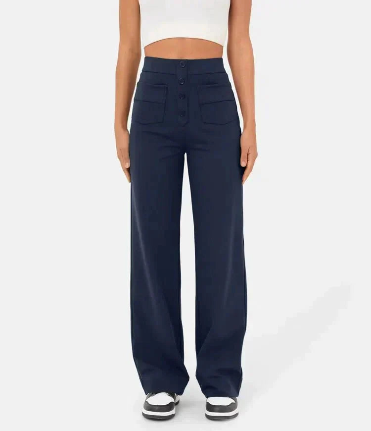 High-waisted broek voor dames | Elastich