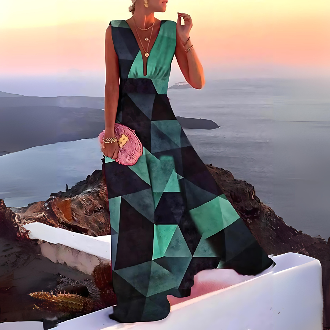 Kate - Zomerse Mouwloze Jurk met Print voor Dames