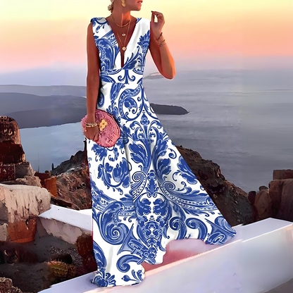 Kate - Zomerse Mouwloze Jurk met Print voor Dames