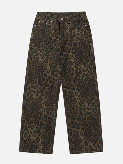 Wildfits - Jeans med leopardmønster