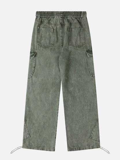 Antonella - Losvallende Cargo Jeans met Trekkoord