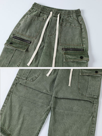 Antonella - Losvallende Cargo Jeans met Trekkoord
