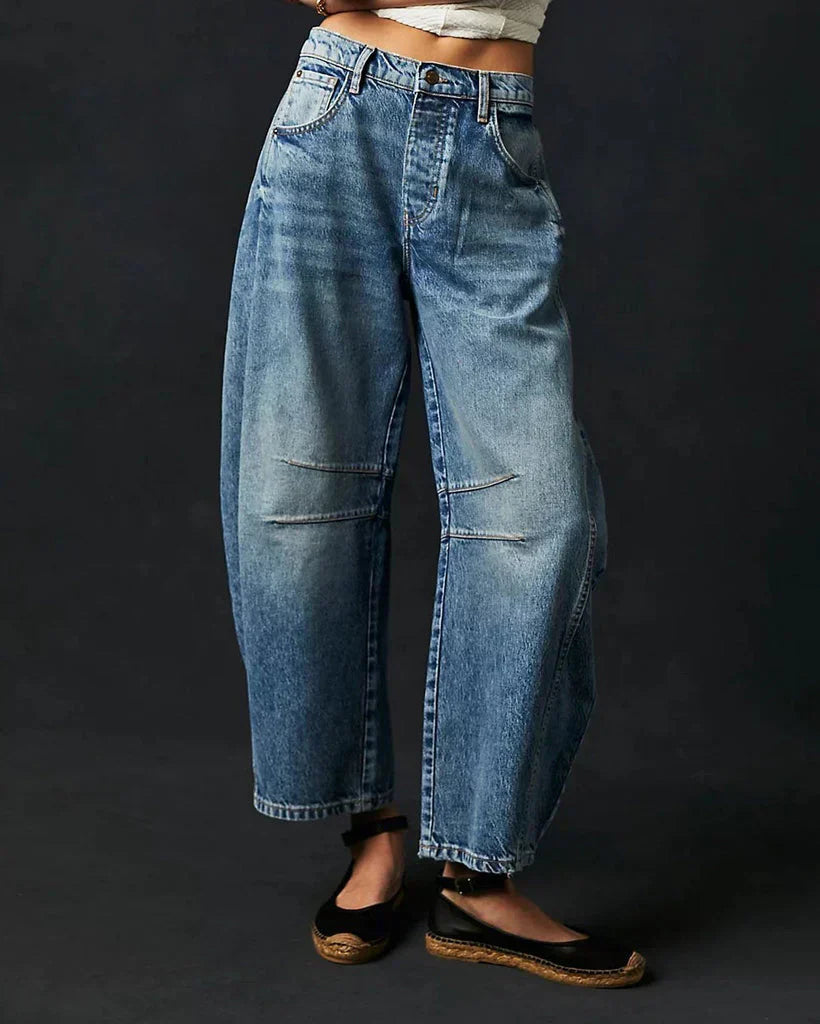 Chiarra - Barreljeans met middelhoge taille voor dames