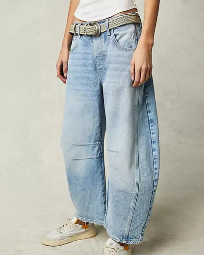 Chiarra - Barreljeans met middelhoge taille voor dames