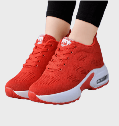 Maris -  Volledig gekleurde halfhoge hardloopsneakers met veters en dikke tussenzool