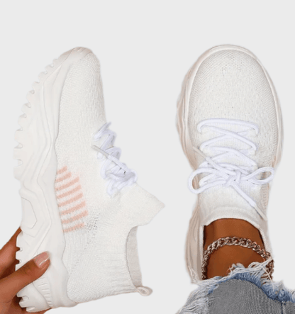 Annabella - Dames sneakers met dikke zool en veters