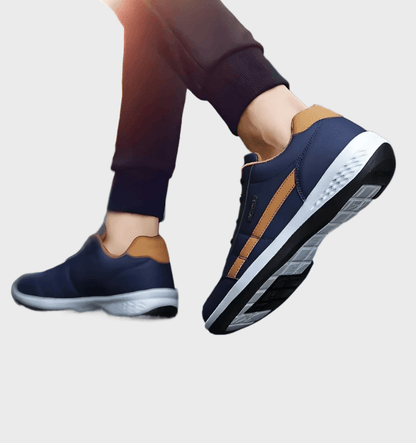 Cyrus -  Laag uitgesneden sneakers met veters voor heren met print aan de zijkant