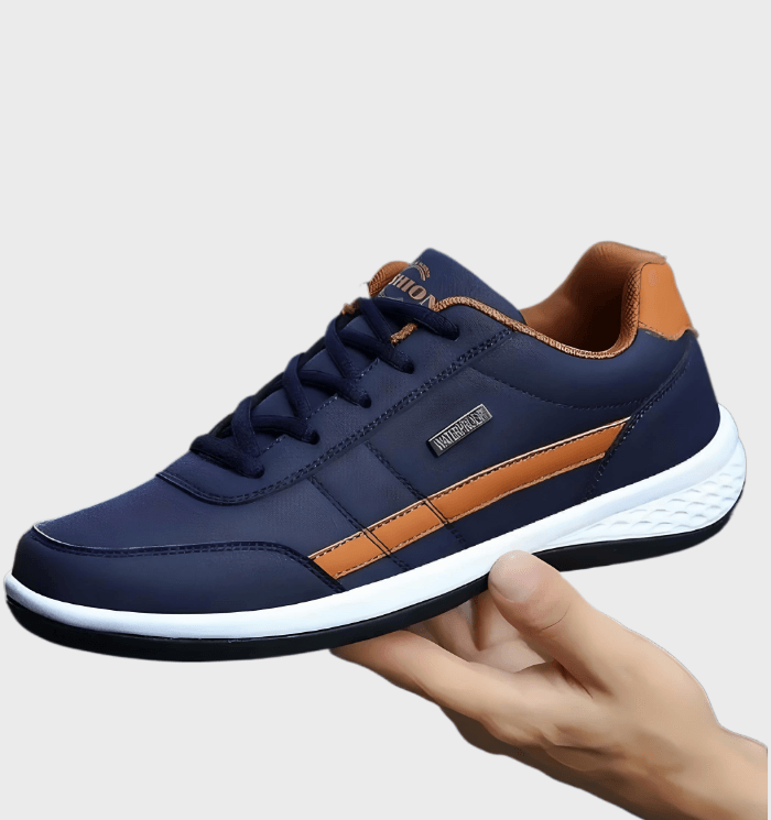 Cyrus -  Laag uitgesneden sneakers met veters voor heren met print aan de zijkant