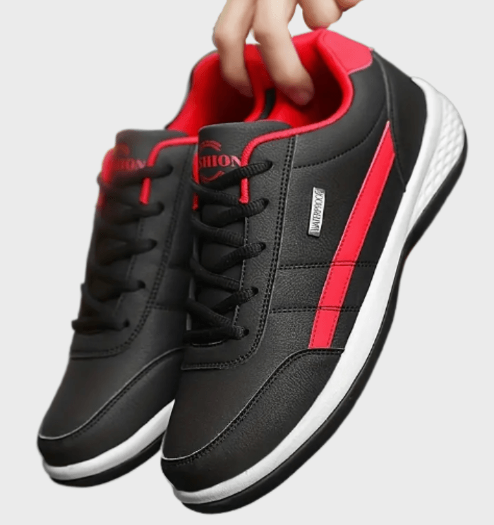 Cyrus -  Laag uitgesneden sneakers met veters voor heren met print aan de zijkant