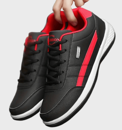 Cyrus -  Laag uitgesneden sneakers met veters voor heren met print aan de zijkant