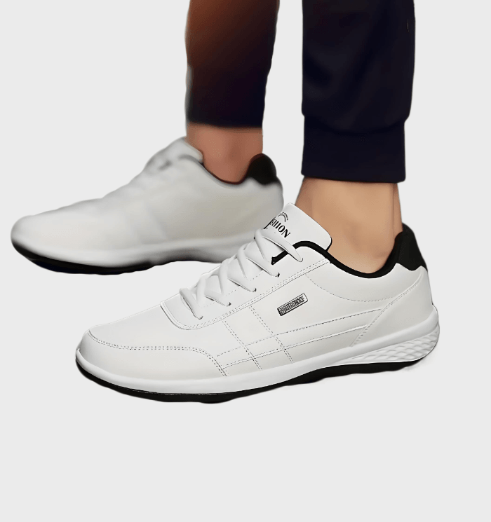 Cyrus -  Laag uitgesneden sneakers met veters voor heren met print aan de zijkant