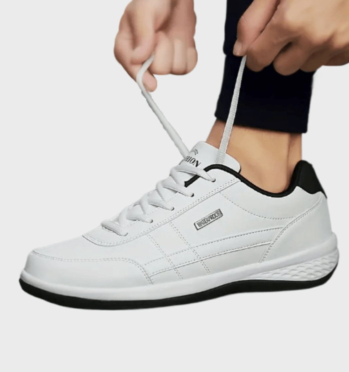 Cyrus -  Laag uitgesneden sneakers met veters voor heren met print aan de zijkant