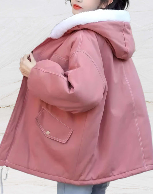 Lovely | Dik en warm parka jack met fleece voering en capuchon