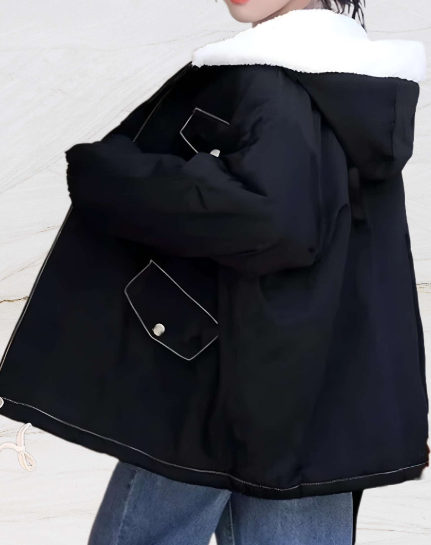 Lovely | Dik en warm parka jack met fleece voering en capuchon