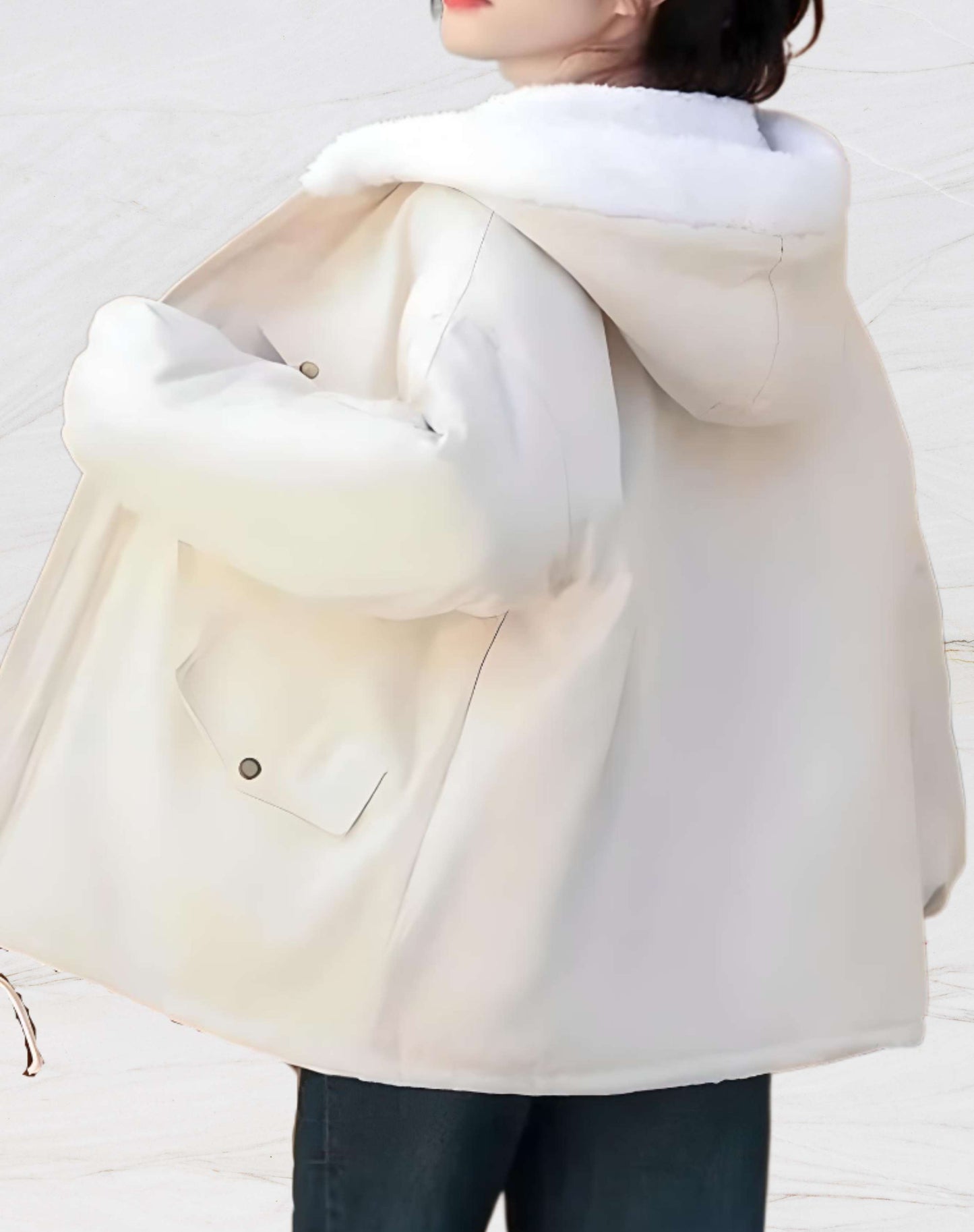 Lovely | Dik en warm parka jack met fleece voering en capuchon