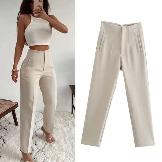 Tessy | luxe high waist broek