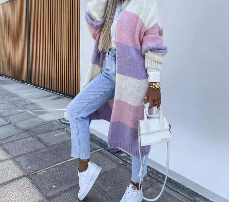 Lang vest met strepen