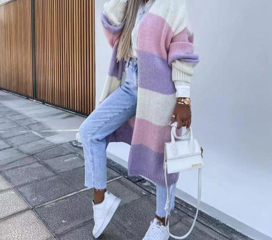 Lang vest met strepen