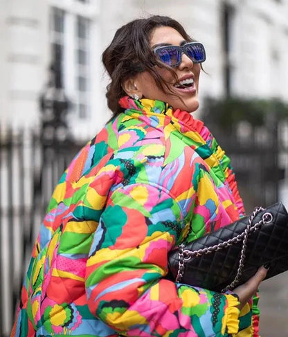 Stijlvol Patchwork Pufferjack