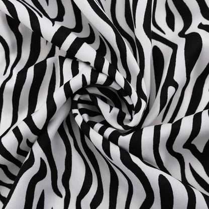 Zebra knoopblouse