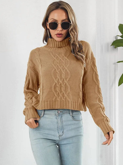 Gebreide trui met col