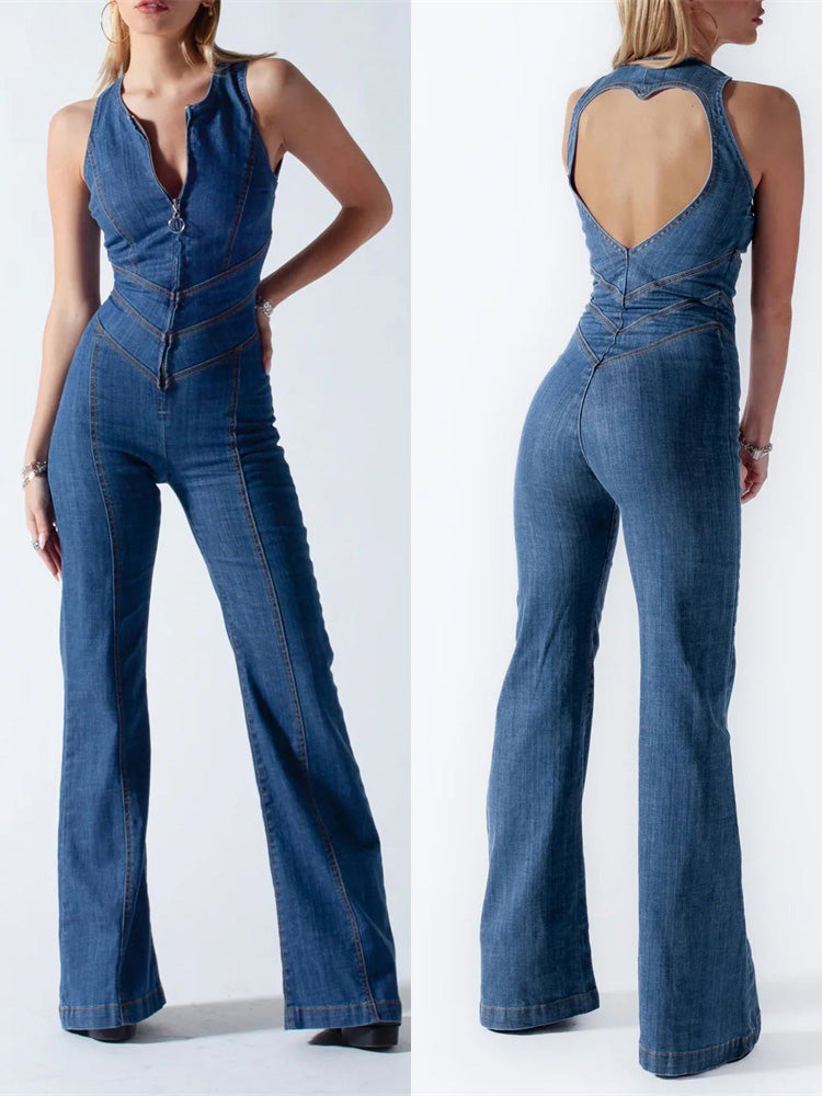 Tamara - Chique Denim Jumpsuit