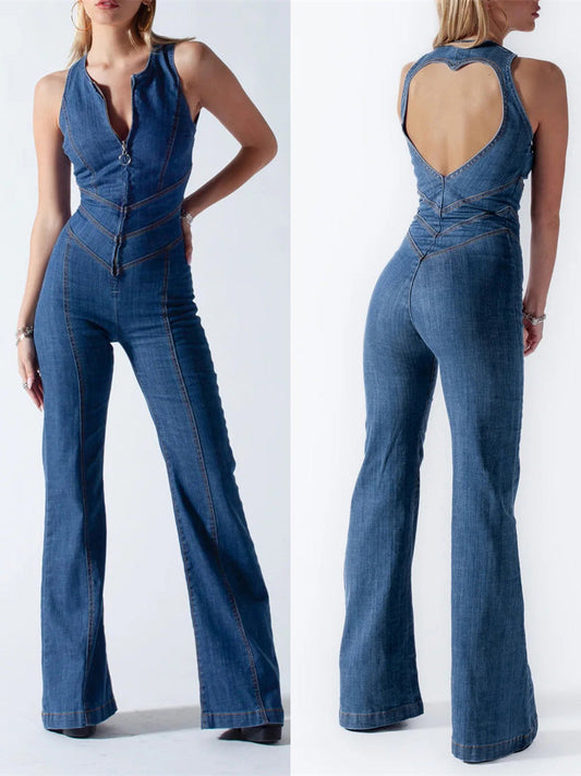 Tamara - Chique Denim Jumpsuit