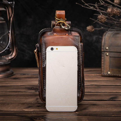 Echt lederen heren waist bag