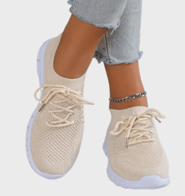 Maricar -  Laag uitgesneden hardloopsneakers van textiel met veters