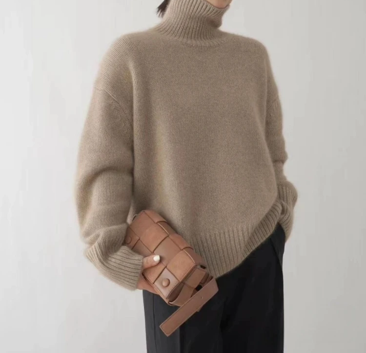 Minji | Modieuze transparante wollen trui