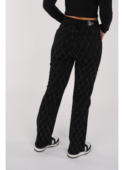 Glamlux | denim diamond jeans