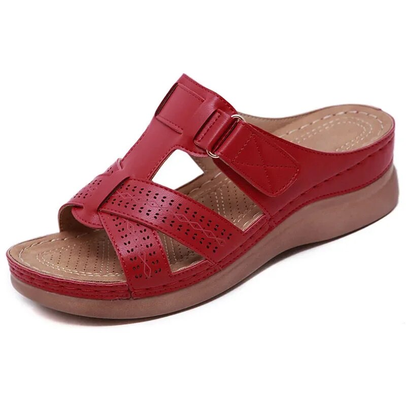 Chrisa - Vrouwen Antislip Leer Orthopedisch Sandalen