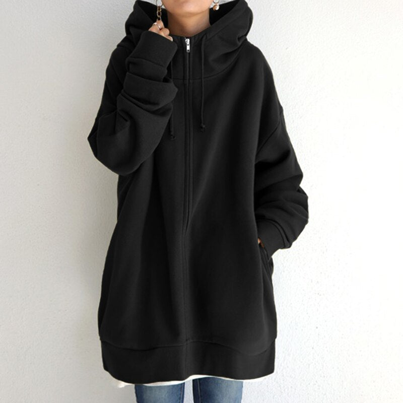 Cassandra | Knusse oversized wintertrui hoodie