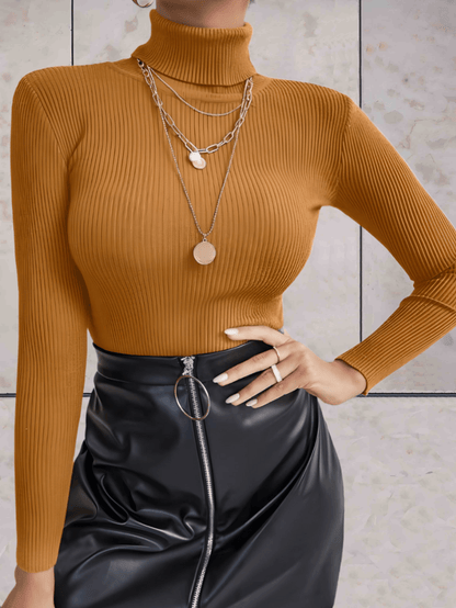 Phoebe - Effen mooie aansluitende bodycon coltrui