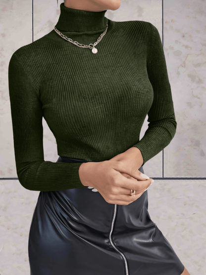 Phoebe - Effen mooie aansluitende bodycon coltrui