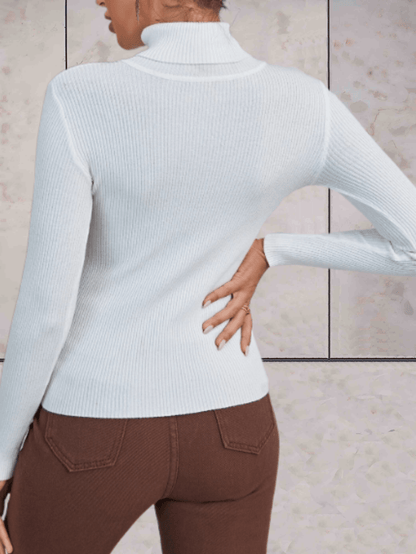 Phoebe - Effen mooie aansluitende bodycon coltrui