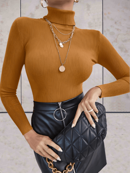 Phoebe - Effen mooie aansluitende bodycon coltrui