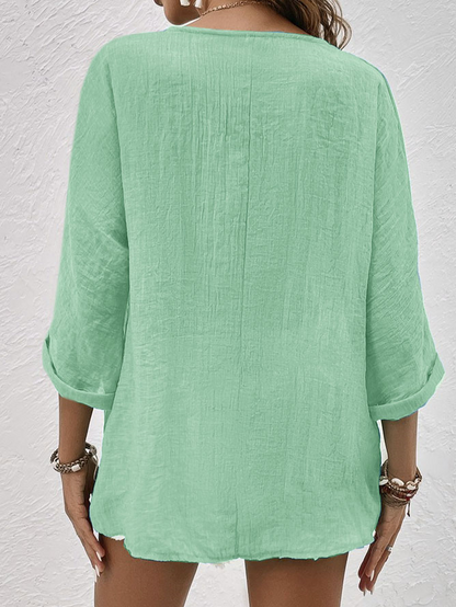 Camilla - Stijlvolle en Comfortabele Zomer Blouse voor Vrouwen