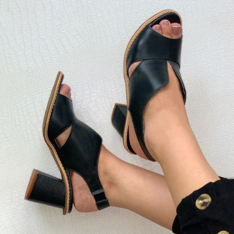Maxine - Ongeëvenaarde Duurzaamheid & Tijdloze Elegantie in Dames Sandalen van Echt Leer