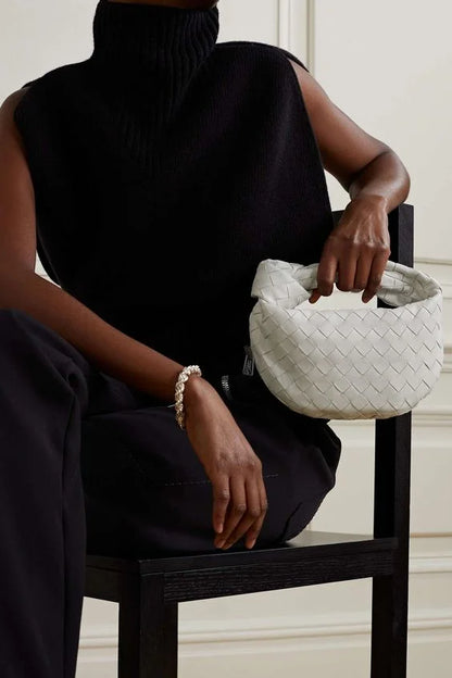 Marina | Elegante moderne gevlochten handtas