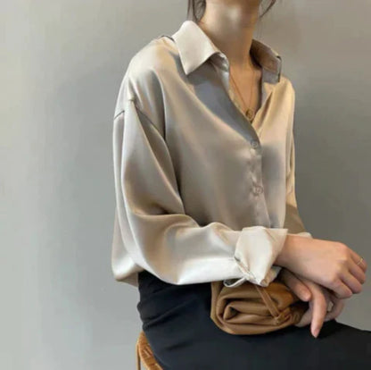 Satijnen Dames blouse